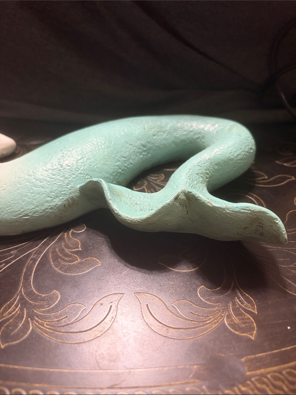 Vintage Decorative Mermaid Wall Art - Seafoam Green and Cream - Picture 4 of 6